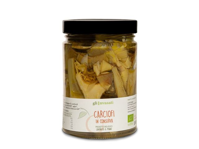 Vasetto di carciofi in conserva