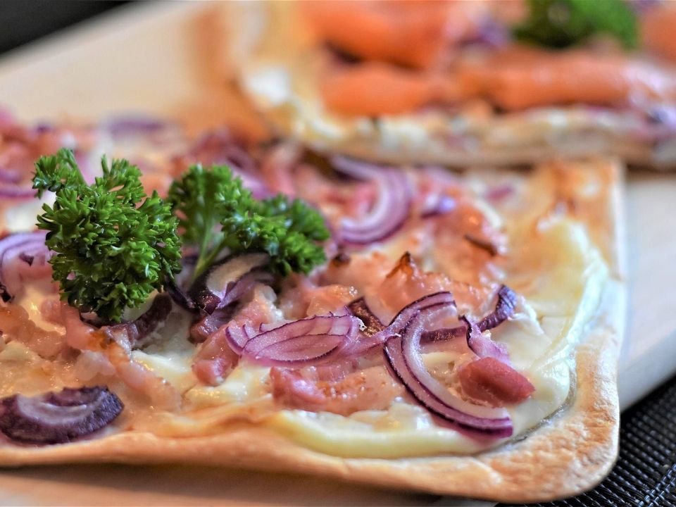 Crostini con cipolle dei Fratelli Calcerano